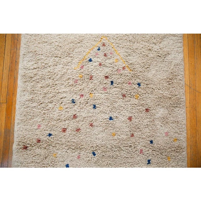 Not Yet Made - Made To Order Beige Handmade Moroccan Wool Rug With Multicolor Confetti Polka Dots 6x9 Ft For Sale - Image 5 of 12
