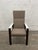 This super comfy and stylish David Edward modern high back chair has been newly upholstered and updated in a fun brown...