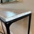White Rh Thaddeus Marble Console Table — Carrara Marble Top on Forged Iron Base For Sale - Image 8 of 10