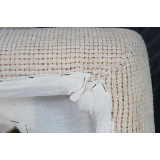 2 Jacques Charpentier Maison Jansen Stacked Pillow Ottomans Foot Stool Pouf MCM For Sale - Image 13 of 13