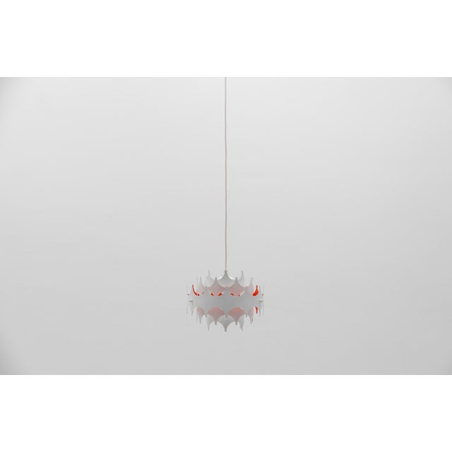 1970s Space Age Brutalist Pendant Lamp from Doria Leuchten, Germany, 1960s For Sale - Image 5 of 13