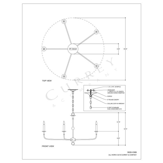 Traditional Currey & Company Nottaway Gold Small Chandelier For Sale - Image 3 of 4