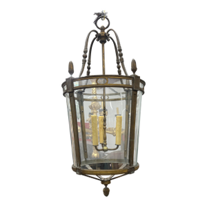 1920s French Louis XVI Style Bronze Lantern