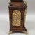 Brown Antique French Tiger Oak Bracket Mantel Clock With Ormolu Caryatids & Pineapple Finials For Sale - Image 8 of 13