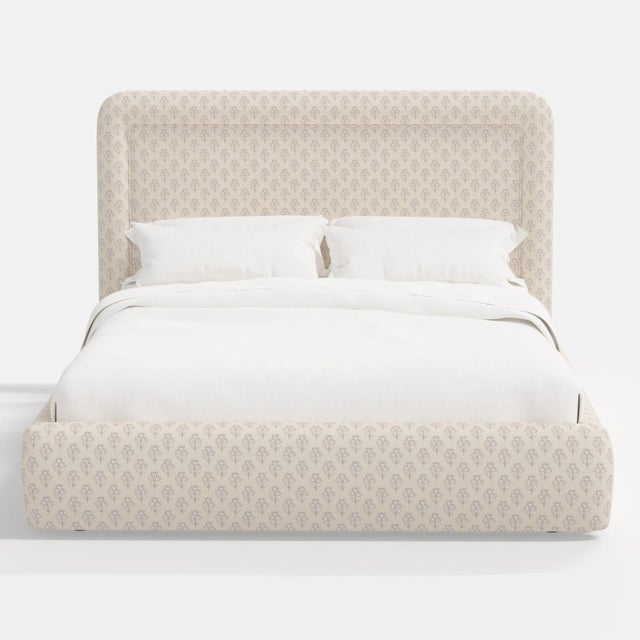 Transitional Stoffer Home x Cloth & Company Marisa Platform Bed in Francie Cream - California King For Sale - Image 3 of 7