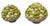 Italian Pair of Vintage Italian Majolica Ceramic Lemon Pyramids in Scalloped Footed Bowls For Sale - Image 3 of 12