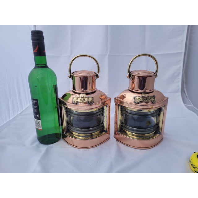 Port and Starboard Ship Lanterns For Sale In Boston - Image 6 of 12