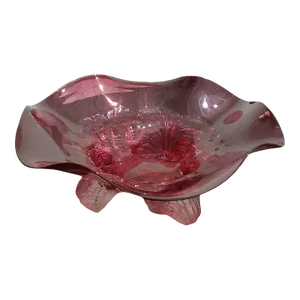 1990s Boho Art Glass Centerpiece