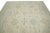 Early 21st Century Cream & Blue Floral Design Handwoven Wool Turkish Oushak Rug 8'2" X 10'3" For Sale - Image 4 of 8