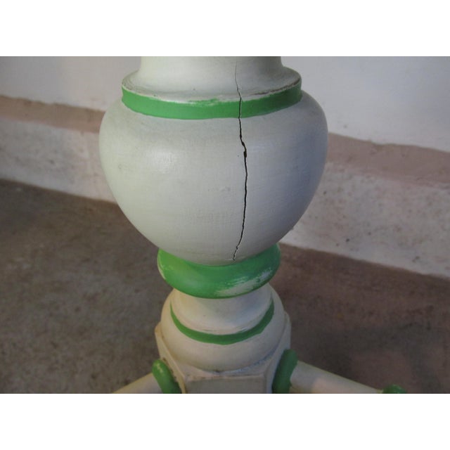 Early 20th Century Palm Beach Regency Style Faux Painted Accent Table For Sale - Image 10 of 10