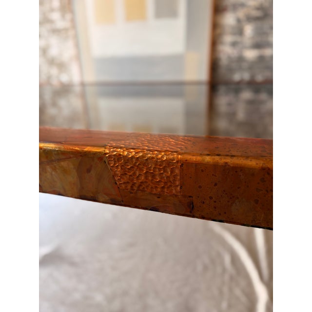 Mid-Century Modern Paul Evans-style Smoked Glass Table For Sale - Image 3 of 9