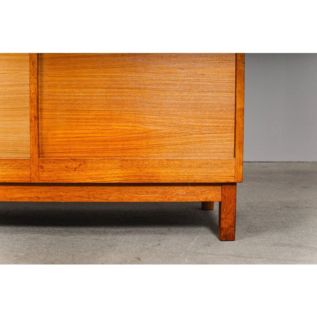 Mid-Century Roll-Top Cabinet in Teak For Sale - Image 12 of 17