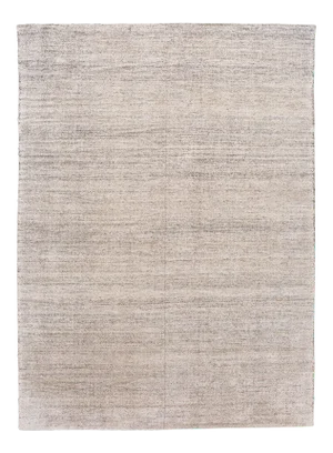 21st Century Ivory Transitional Style Wool and Silk Rug