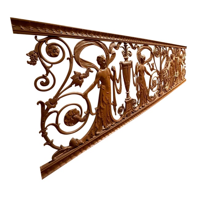 Art Deco Early American Bronze Screen 8.5 Feet Long For Sale - Image 3 of 11