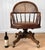 - Original 1960's Traditional Bankers Swivel Chair - Solid Mahogany Construction with a Peppered Satin Finish - Curved...