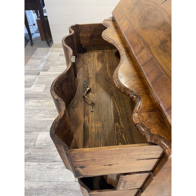 Double Curved Barok Tabernakel Secretaire, German, 1750 For Sale - Image 9 of 18