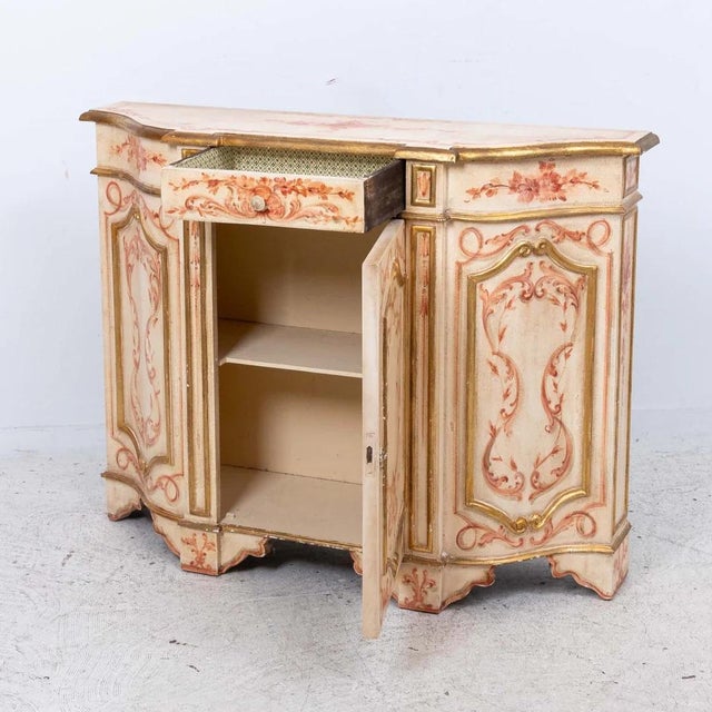 Painted Florentine Style Credenza For Sale - Image 10 of 12