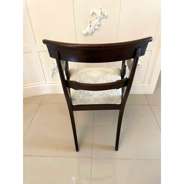 Antique Regency Mahogany Desk Chair For Sale - Image 4 of 13