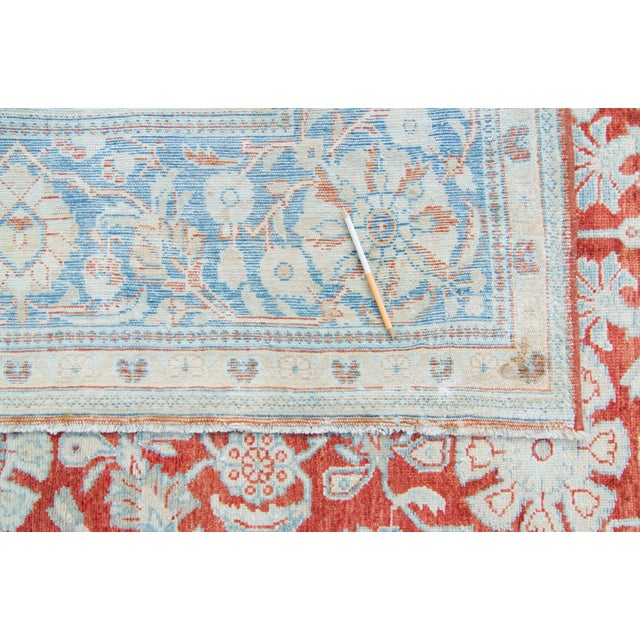 1940s Vintage Anatolian Allover Floral Medallion Hand-Knotted Rug For Sale - Image 10 of 11