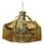 Fredrick Raymond Mid Century Majesty Moderm Brass and Chrome Chandelier For Sale