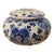 Vintage Delft Blue Holland Floral Frog Vase For Sale
