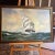 Paint 20th Century Oil on Canvas Framed Signed Sailing Ship For Sale - Image 7 of 12