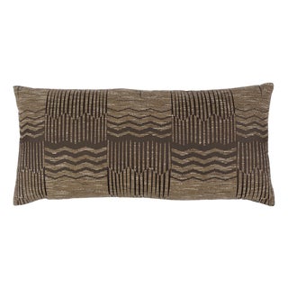 Schumacher El Dorodo Lumbar Pillow In Bronze For Sale