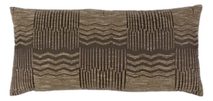Schumacher El Dorodo Lumbar Pillow In Bronze