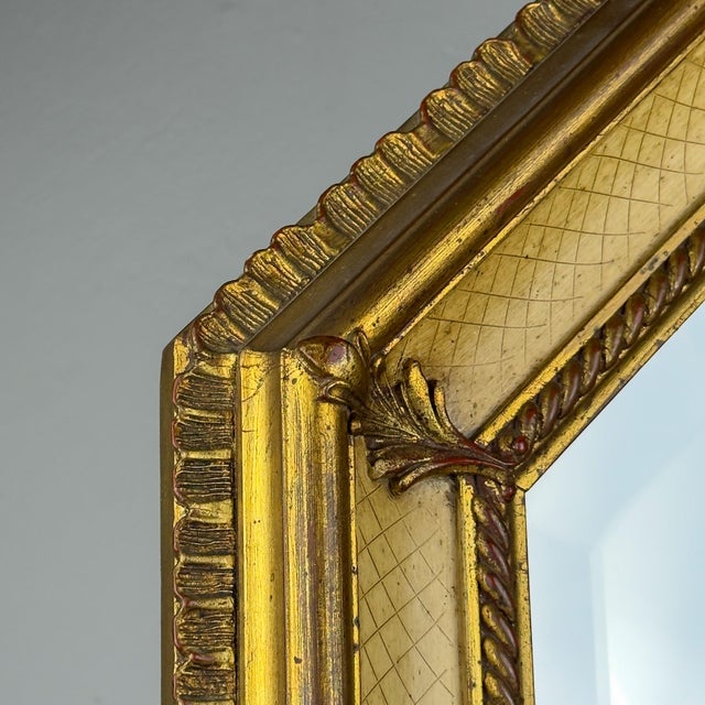 Vintage Large Wooden Wall Mirror, Italy, 1930s For Sale - Image 18 of 18