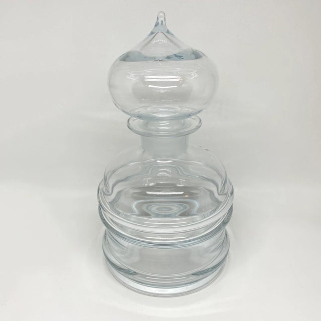 Glass Nanny Still for Riihimaen Lasi Finland Glass Decanter For Sale - Image 7 of 13