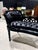 Rococo Tufted Black Leather Bench For Sale In Miami - Image 6 of 7