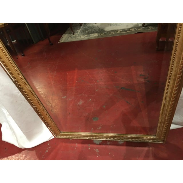 Wood Louis XVI Style Mirror For Sale - Image 7 of 9