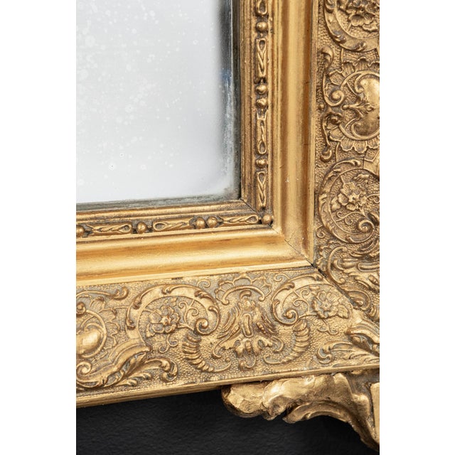 Late 19th Century Louis XV Style Giltwood Mirror For Sale - Image 5 of 6