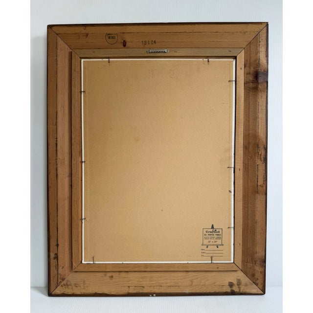 1972 Framed Oil Painting of a Sailboat & Sunset Signed by Puerto Rico Artist CC Furcster For Sale - Image 11 of 12