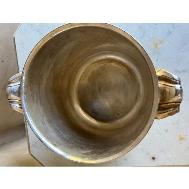 Christofle Christofle French Silverplated Champagne Bucket For Sale - Image 4 of 11