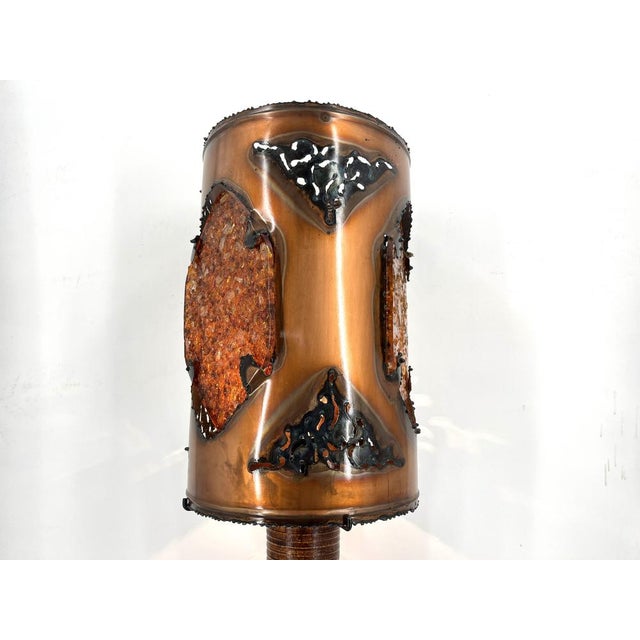 Metal Table Lamp from Potterie D'Accolay, 1970s For Sale - Image 7 of 13