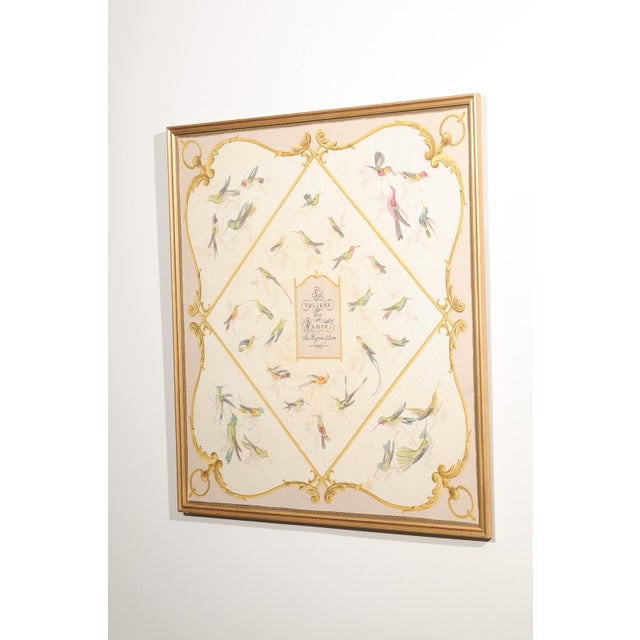 Cream Vintage Hermès Hummingbird Scarf For Sale - Image 8 of 11