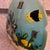 Mid 20th Century Hand Painted Sand Dollar Desk Clock For Sale In West Palm - Image 6 of 6