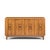 Mid-Century Modern John Widdicomb Mid Century Walnut and Brass Credenza With Hutch For Sale - Image 3 of 14
