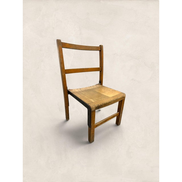 Wood Antique English Pine Children's Chairs, Set of Four For Sale - Image 7 of 18