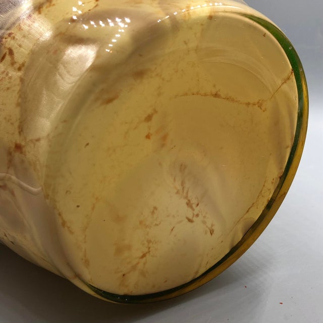 Large Murano Scavo Glass Tartaruga Vase, Tortoiseshell / Marble Design, Italy, 1970s For Sale - Image 11 of 13