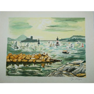Yves Brayer, Le château d'If, Lithograph For Sale