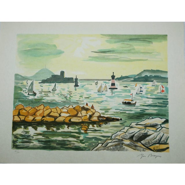 Yves Brayer, Le château d'If, Lithograph For Sale