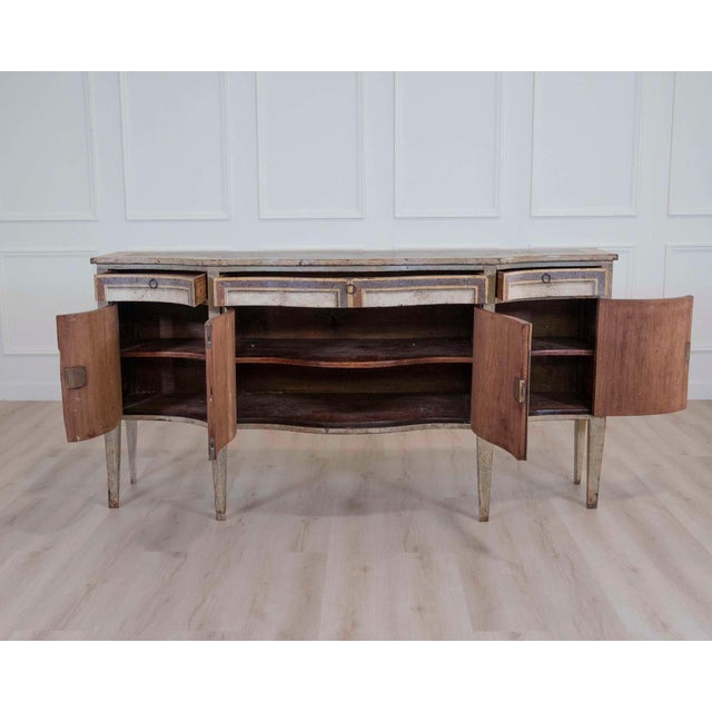 Italian Mid-19th Century Neoclassical Lacquered Sideboard For Sale - Image 4 of 9
