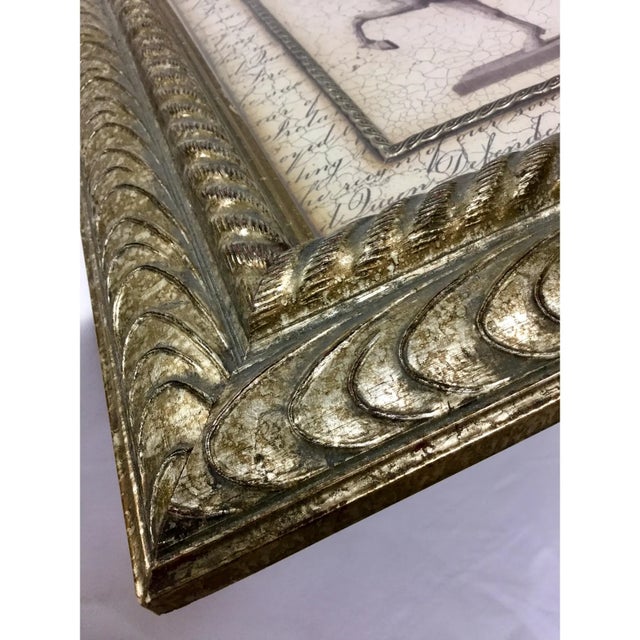 Ornately Framed Horse Print For Sale - Image 4 of 10