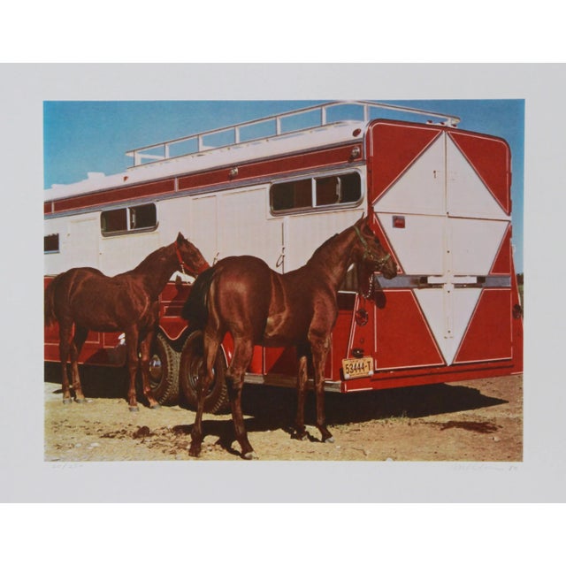 Fillys with Trailer Richard McLean, American (1934–2014) Date: 1979 Lithograph, signed and numbered in pencil Edition of...