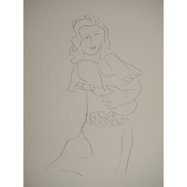 Henri Matisse (1869-1954) (after) The Muse in Wedding Attire Lithograph after a drawing by the artist Signed in the plate...
