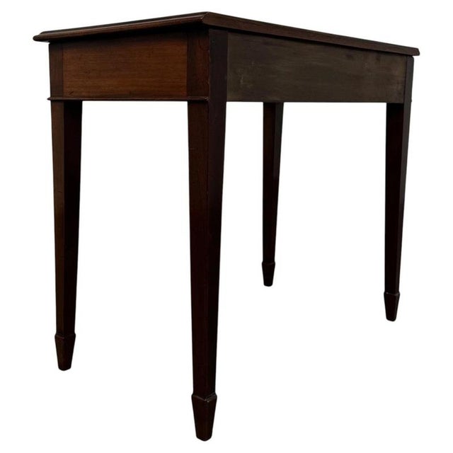19th Century English Georgian Mahogany Writing Table For Sale - Image 9 of 12