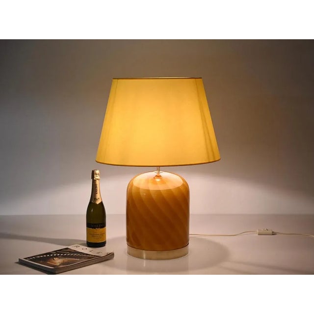 Large Murano Glass and Brass Sun Table Lamp from Tommaso Barbi, Italy, 1960s For Sale - Image 11 of 16