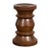 19th Century Rustic Indonesian Solid Wood Turned Stool with Brown Patina For Sale - Image 11 of 12